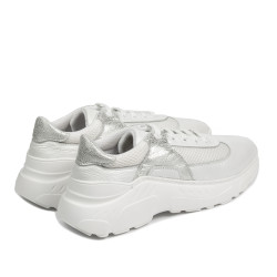 Buty sportowe damskie 6015 w kolorze białej perły połączonej