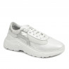 Buty sportowe damskie 6015 w kolorze białej perły połączonej