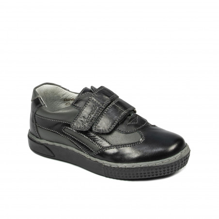 Małe buty dziecięce 16-2c czarne+szare