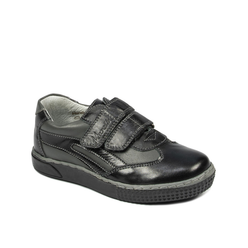 Małe buty dziecięce 16-2c czarne+szare