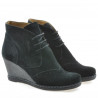 Buty damskie 3230-1 czarny zamsz