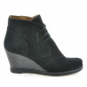 Buty damskie 3230-1 czarny zamsz