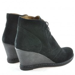 Buty damskie 3230-1 czarny zamsz