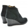 Buty damskie 3230-1 czarny zamsz