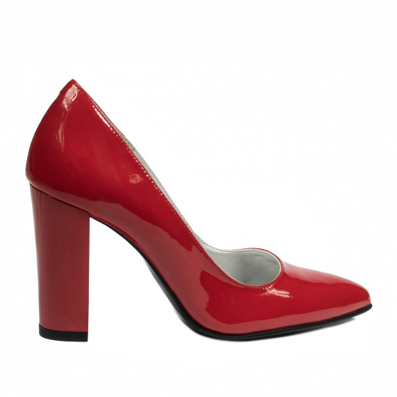 Eleganckie buty damskie 1261 lakier czerwony