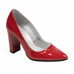 Eleganckie buty damskie 1261 lakier czerwony