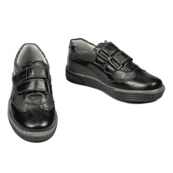 Małe buty dziecięce 16-2c czarne+szare