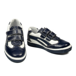 Buty dziecięce małe 16-2c indygo+białe