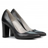 Eleganckie damskie buty 1261 antracyt perłowy