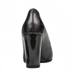 Eleganckie damskie buty 1261 antracyt perłowy