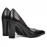 Eleganckie damskie buty 1261 antracyt perłowy