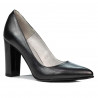 Eleganckie damskie buty 1261 antracyt perłowy