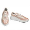 Damskie buty sportowe 6015 pudrowe perłowe kombinowane