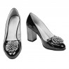 Eleganckie buty damskie 1272 lakier czarny