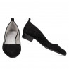 Eleganckie/casual buty damskie 1285 czarne antylopa