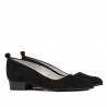 Eleganckie/casual buty damskie 1285 czarne antylopa