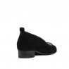 Eleganckie/casual buty damskie 1285 czarne antylopa