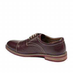 Casualowe buty męskie 873 bordo