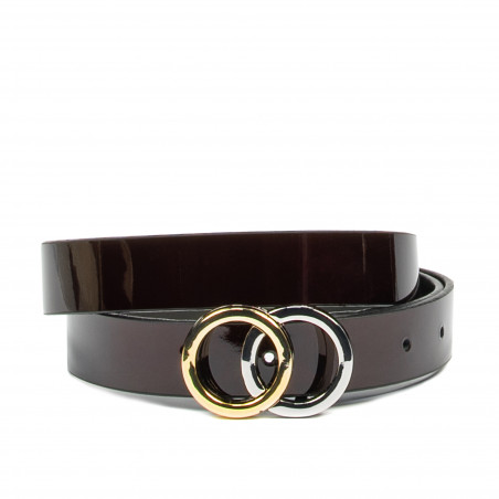 Damski pasek 09m bordo