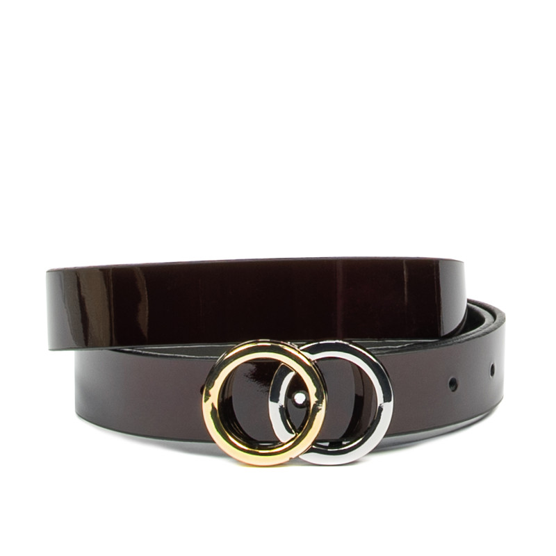 Damski pasek 09m bordo