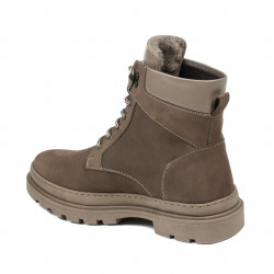 Męskie buty 4144 brązowe bufo kombinowane