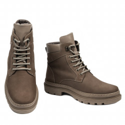 Męskie buty 4144 brązowe bufo kombinowane