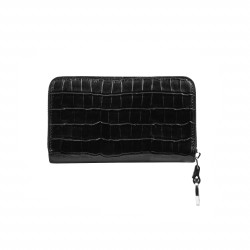 Damski portfel 204g 01 croco czarny