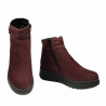 Damskie botki 3342 bufo bordo
