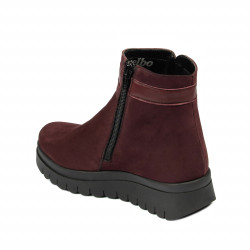 Damskie botki 3342 bufo bordo