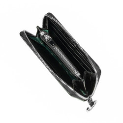 Damski portfel 204g 01 croco czarny