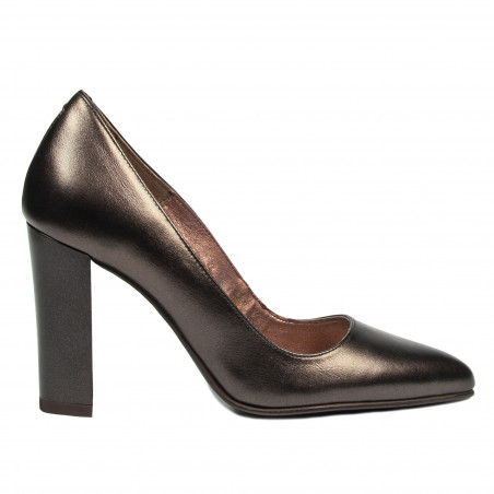 Damskie eleganckie buty 1261 brąz perłowy