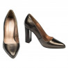 Damskie eleganckie buty 1261 brąz perłowy