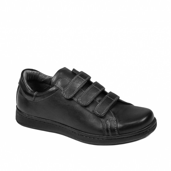 Buty sportowe młodzieżowe 369sc czarne rzepy