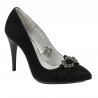 Eleganckie damskie buty 1279 czarne zamszowe