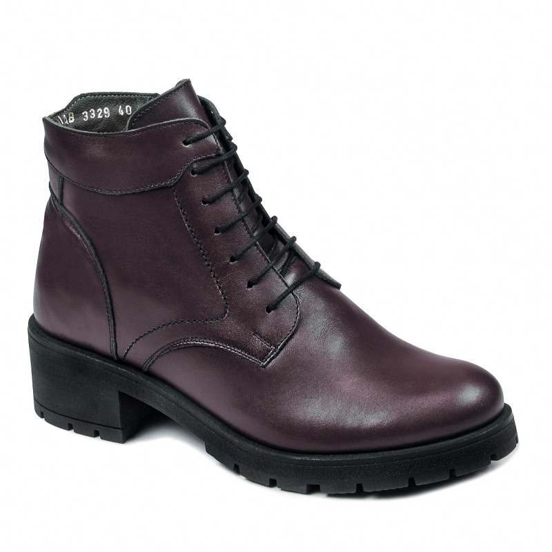 Damskie botki 3329 bordo