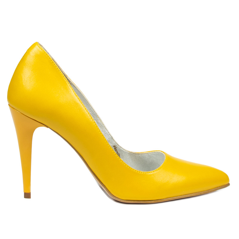 Damskie eleganckie buty 1246 żółte