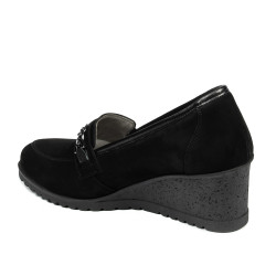 Damskie buty casual 6011 bawełniane czarne