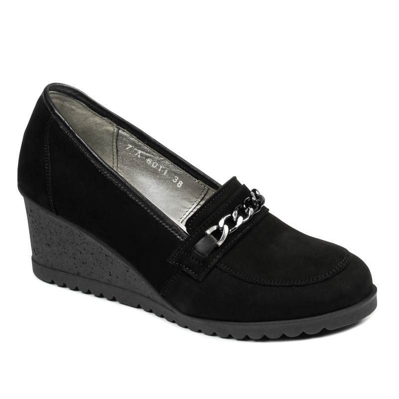 Damskie buty casual 6011 bawełniane czarne