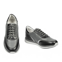 Buty sportowe młodzieżowe 374 czarne+szare