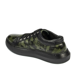 Casualne/sportowe buty męskie 841-1 zielony kamuflaż
