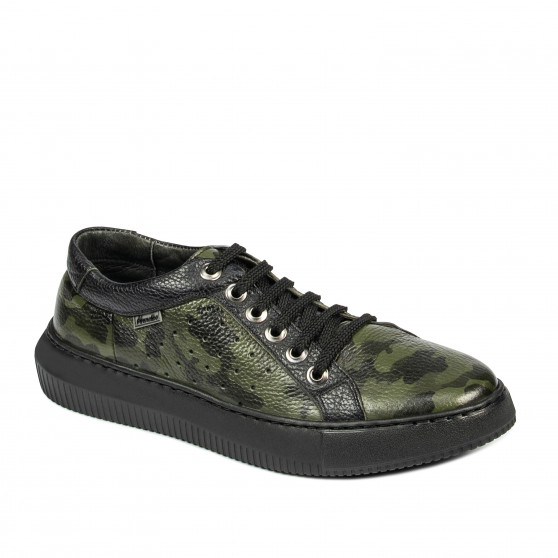Casualne/sportowe buty męskie 841-1 zielony kamuflaż