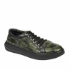 Casualne/sportowe buty męskie 841-1 zielony kamuflaż