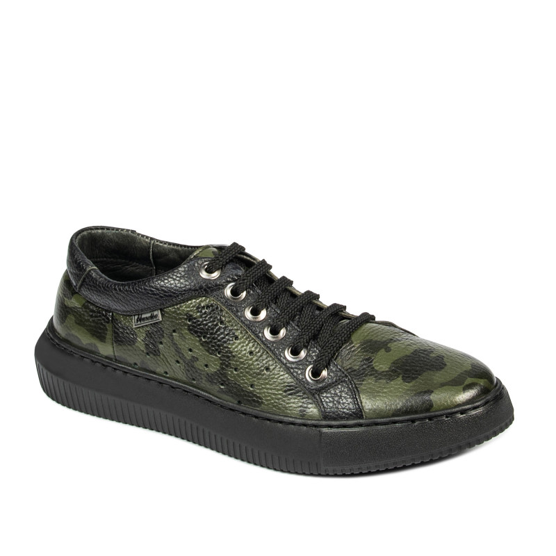 Casualne/sportowe buty męskie 841-1 zielony kamuflaż