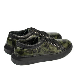 Casualne/sportowe buty męskie 841-1 zielony kamuflaż