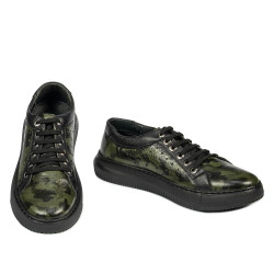 Casualne/sportowe buty męskie 841-1 zielony kamuflaż