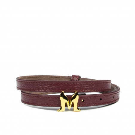 Damski pasek 42mc burgund