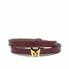 Damski pasek 42mc burgund