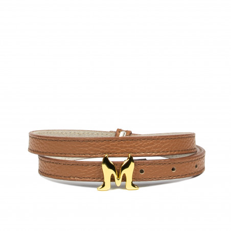 Pasek damski 42cm camel