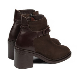 Damskie botki 3400 bufo café combinado