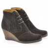 Damskie botki 3230-1 cafe welur